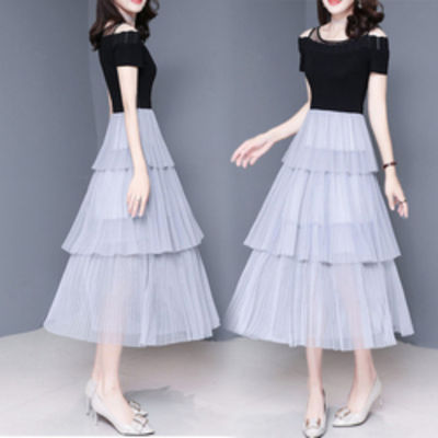 New Design Relaxed Fit Deep V-neckline Stripe Linen Dress For Woman